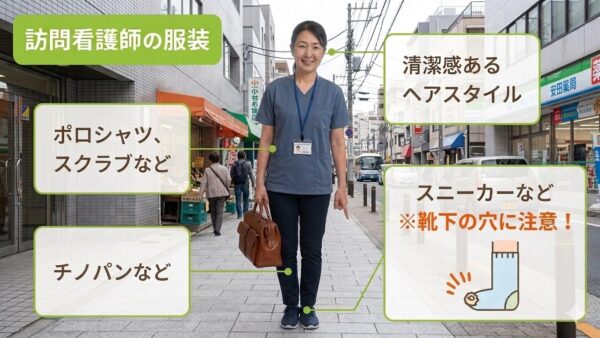 訪問看護師は白衣を着ない？実際の服装とその理由
